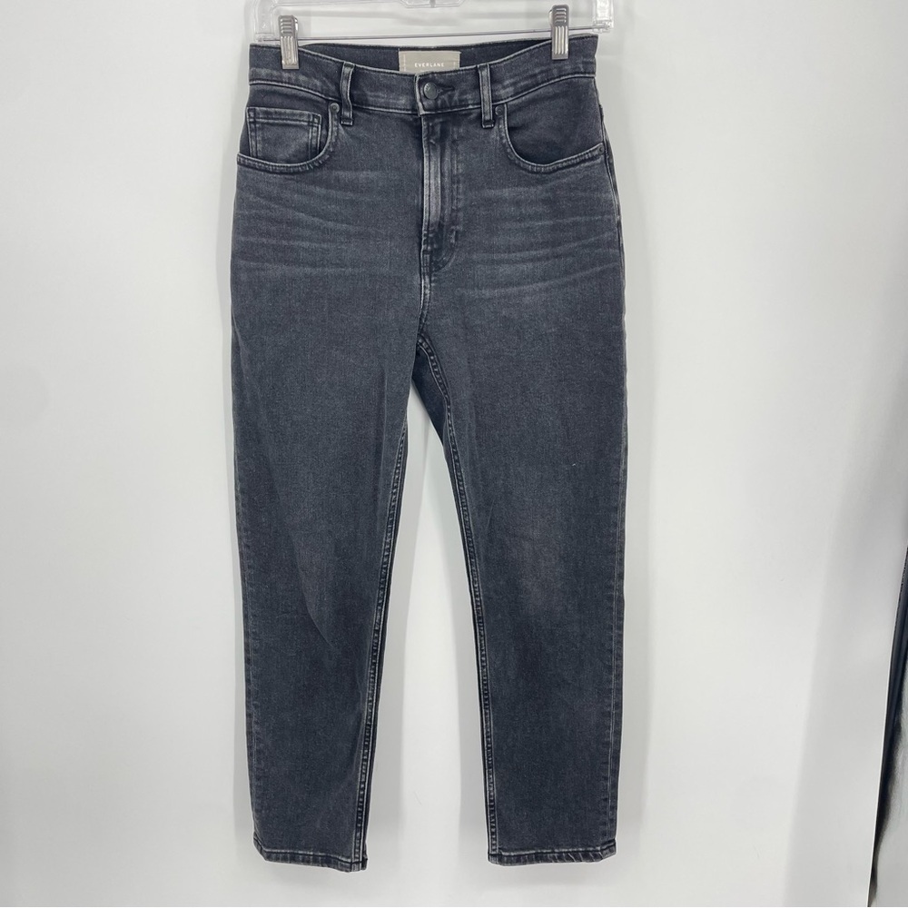 Everlane the‎ cheeky jeans washed black denim 27 crop